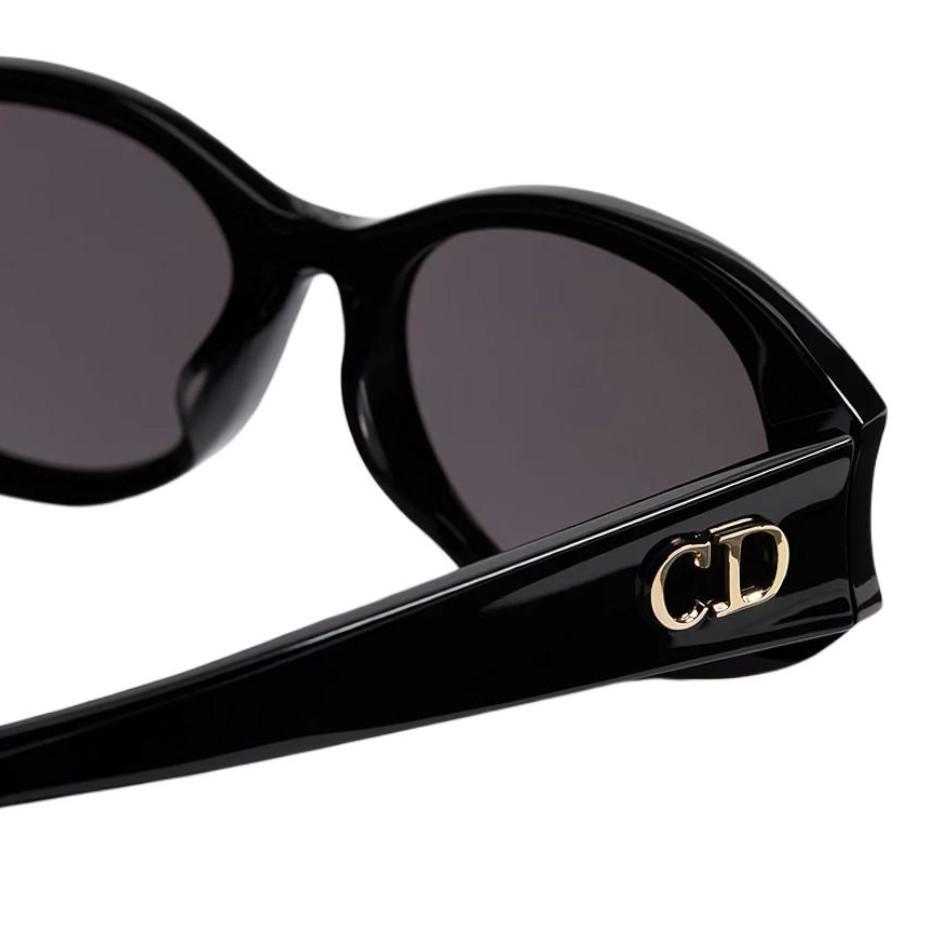 Dior 2026 Spring Summer Collection CD Logo Design Acetate Butterfly Sunglasses Unisex Sunglasses Black GLOWB3IXR_10A0