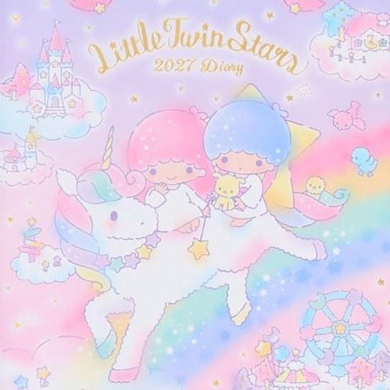 Sanrio B6 Diary (Block Type) 2027 Little Twin Stars Kiki Lala October Start Notebook Schedule Book 922790