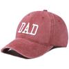 Vintage Washed Cotton Embroidered Dad & Mom Baseball Cap - Casual Duckbill Sun Hat