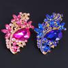 Waterdrop Flower Brooch Pin Rhinestone Crystal Brooches Bouquet Wedding Jewelry