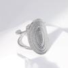 Exaggerated Punk Titanium Steel Open Ring Fashionable Wide Face Ring