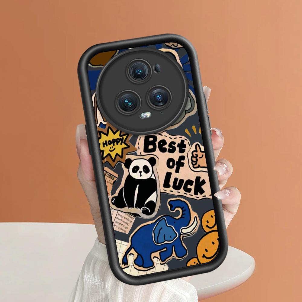 Soft Silicone Square Ladder Printing Pattern Phone Casing Full Cover Camera Shockproof Protection Rubber Case for Huawei Honor