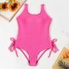 Summer Children's Swimsuit Color Medium And Large Children's One-piece Swimsuit