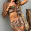 Women's Split Bikini Swimsuit Two-Piece Sport Swimsuit