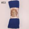 Muslim Women Solid Color Scarf Shawl Cotton Crinkle Hijab