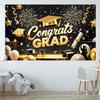 Graduation Banner Backdrop 2025 Graduation Party Decorations Congratulations Graduate Banner 71x43 Inches Outdoor Decor Yard Signs for Celebration