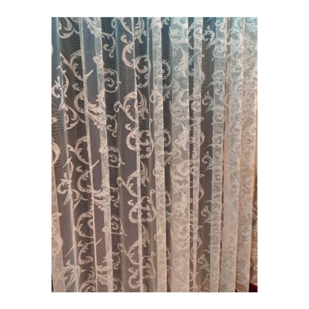 Shawl Pattern Knitting 1/2 Pleated Modern Tulle Curtain