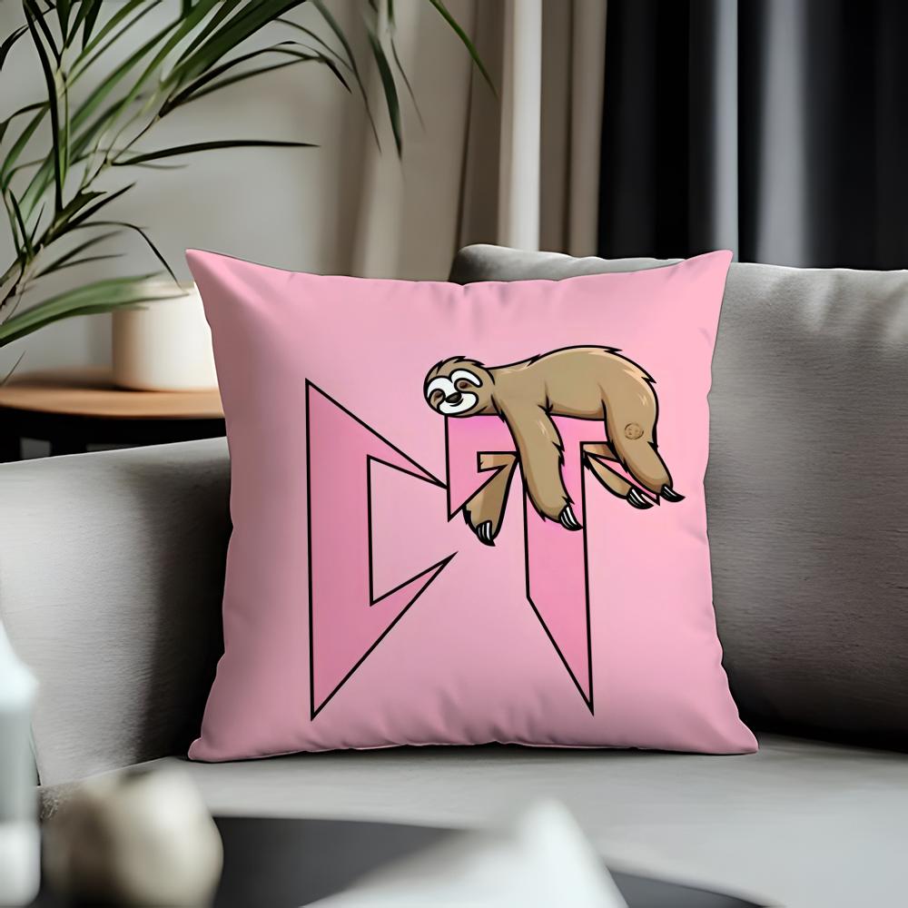 Fashion NNatanael Canoful Cushion Cover Antidustmite Pillowcase Invisible Zipper Silky Short Plush Sofa Cushion Cover