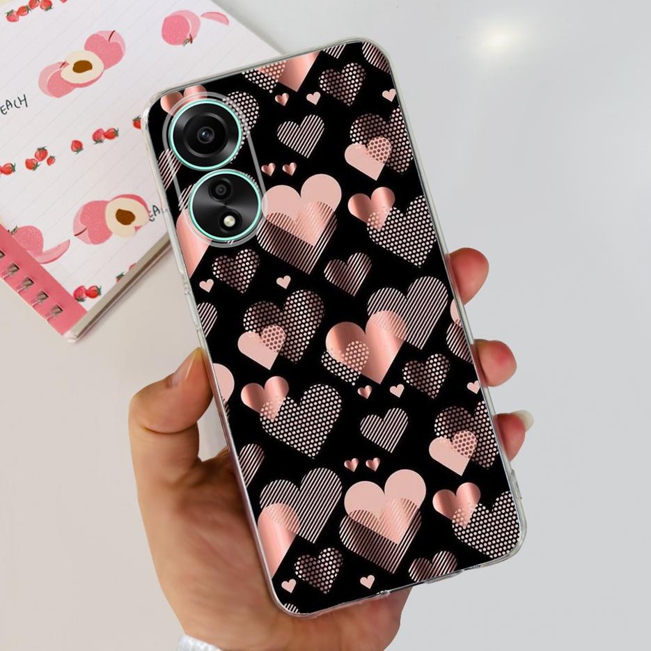 For Oppo A78 4G Case CPH2565 Stylish Painted Cover Soft Silicone Phone Case For Oppo A78 A 78 OppoA78 5G Back Cover Fundas Coque