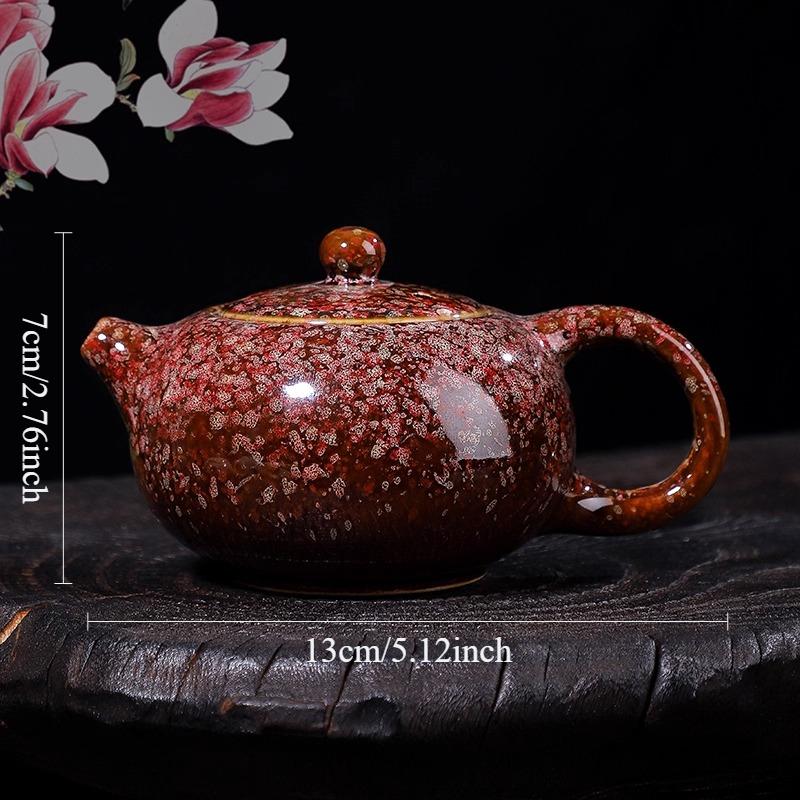 

200ml Kiln Transformed Into A Single Tea Pot Household Chinese Style Tea Maker Handmade Ceramic Xishi Pot Drinking Utensils