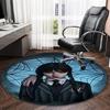 1pc Addams Family Wednesday3 Print Round Carpet Chair Round Carpet Suitable for Bedroom Living Room Home Decorative Carpet