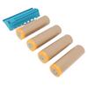 4 Rolls Pre Taped Masking Paper with Dispenser 18 Inch 80 Feet Paint Adhesive Protective Paper Roll