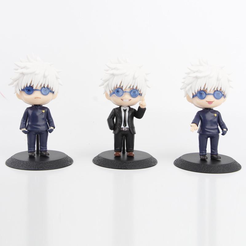 Jujutsu Kaisen Figure Set: Yuji Itadori & Satoru Gojo - 10 Collectible Ornaments, Ideal Birthday Gift