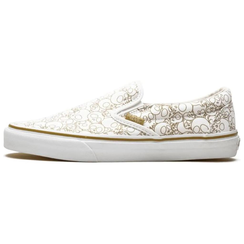 Vans Takashi Murakami X Slip-On LX Gold Skull Unisex Sneakers White Gold-Line VN-0ZSIGUF