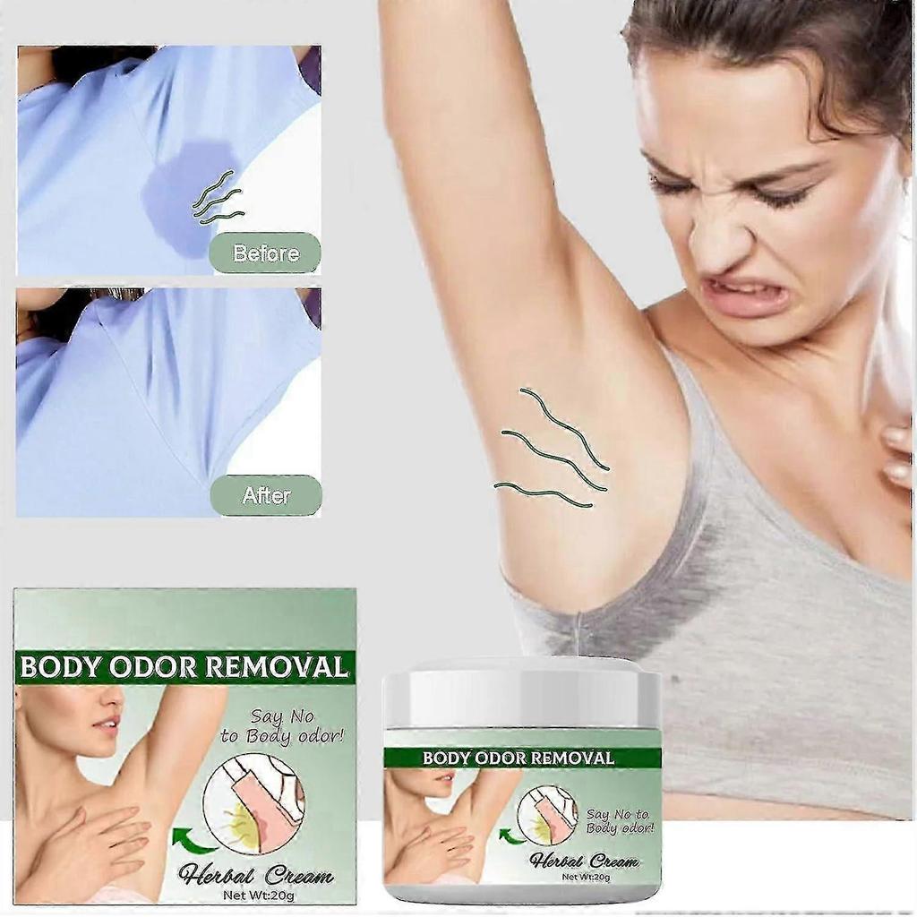 Underarm odor cleansing creamprevents underarm and body sweating, effectively prevents sweat odor, 100% natural ingredients, 20g