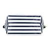 Longchamp Le Pliage 23 Striped Snap Zipper Closure Short Handle Canvas And Leather Dumpling Tote Bag Small Women Tote Bags Navy-Blue White 1621HDF165