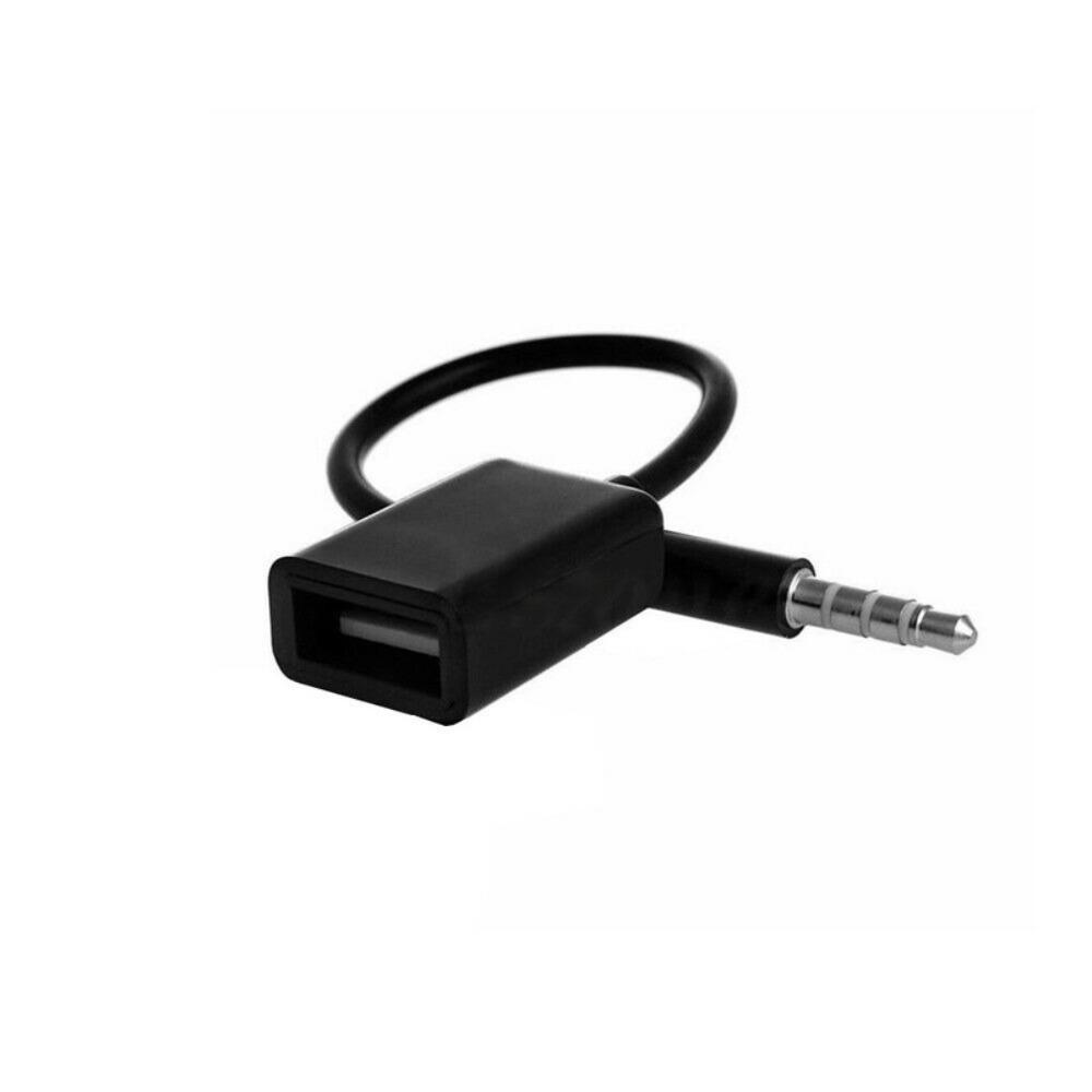 3.5mm Male Usb Female To 3.5mm Car Audio Cable 3.5MM To USB Female Adapter Cable USB Flash Drive