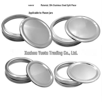 304 Stainless Steel Mason Jar Lid, 86mm Standard Opening