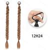 MISS WIG Synthetic With Elastic Band Hair Fiber Extensions Natural Looking  Long Braided Ponytail Hair Accessories For Women Party Daily Use