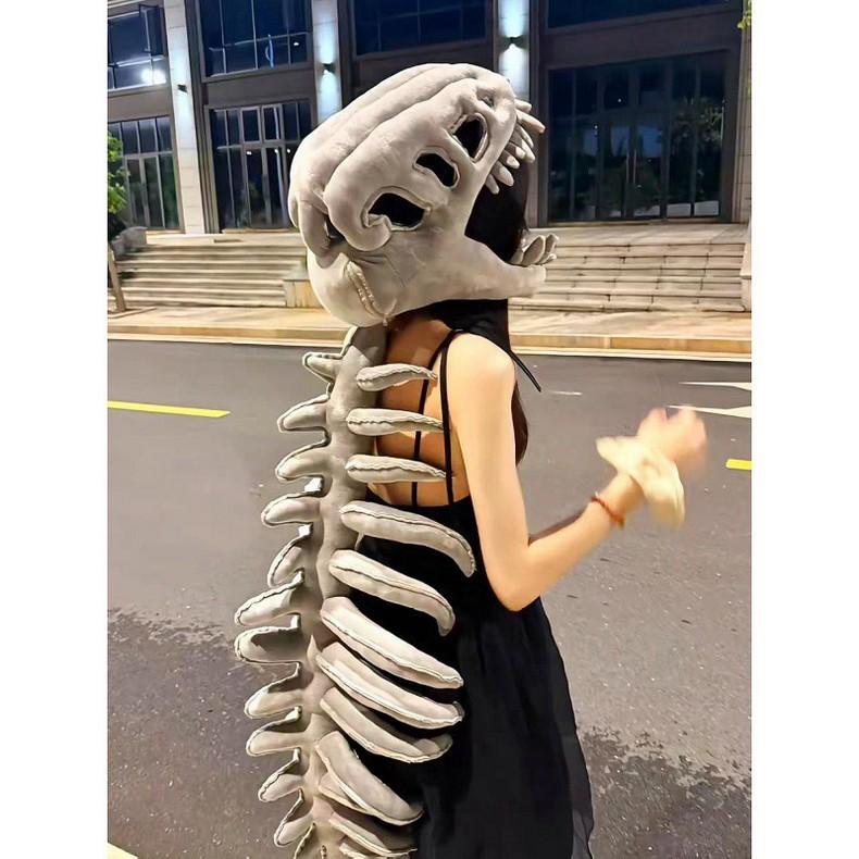 Creative Skeleton Dinosaur Filled Headgear Children And Adult Role Playing Props