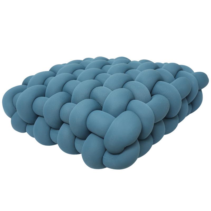 Living Room Cushion Square Hand Woven Plush Household Solid Color Bedroom Pillow Nordic Style Sofa Decoration Bay Window Cushion