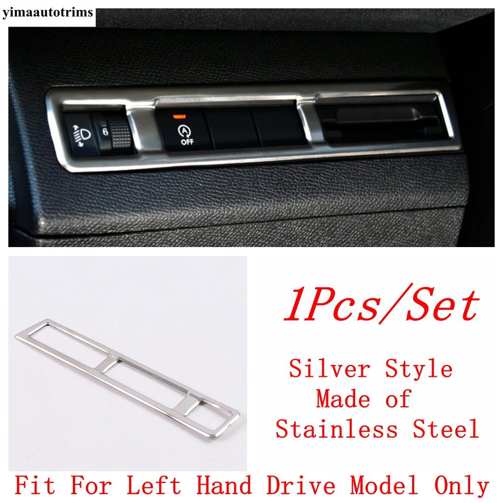 

Water Cup Panel / Driver Storage / Glove Box / Head Light / Air AC Cover Trim Accessories For Peugeot 3008 5008 GT 2017 - Head Lights Switch