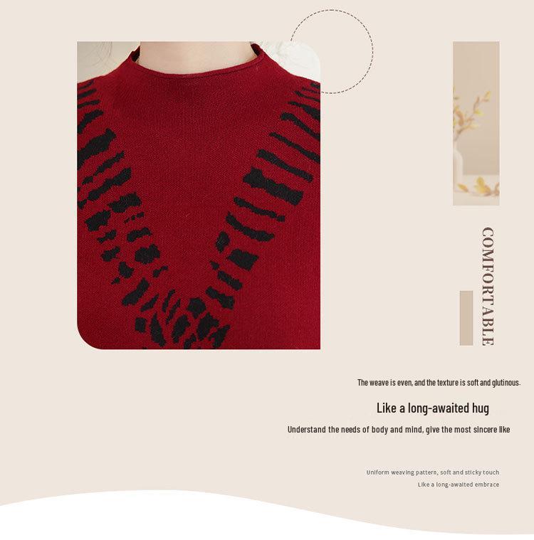 Korean Style Retro Wool Slim Fit Sweater for Women - Autumn/Winter Versatile Base Layer