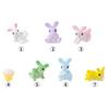 Rabbit Paradise: Cute Cartoon Rabbit Miniature Garden Ornaments - Colorful Resin Accessories & Crafts