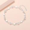 Vintage 925 Sterling Silver Zircon Bracelets For Women Fashion Korean Designer White Crystal Charm Bracelets Party Jewelry Gifts