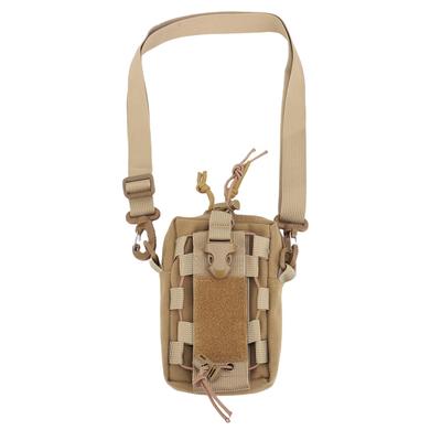 Water Bottle Waist Bag Phone Holder Adjustable Buckle Nylon Elastic Hanging Pouch for Outdoor