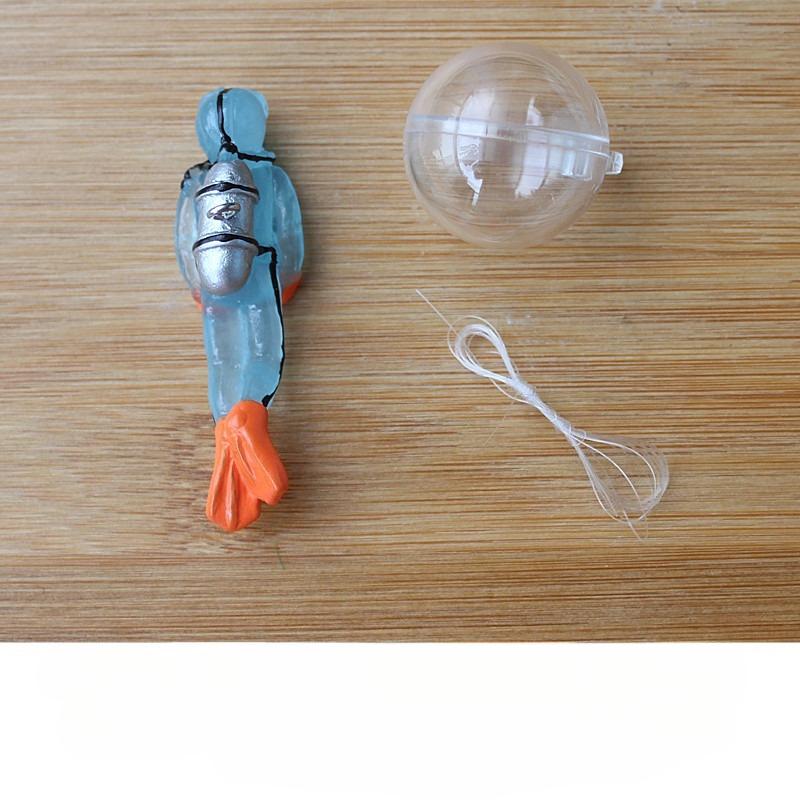 1Pc New Resin Floating Diver Fish Tank Floating Decoration Under Ornament Underwater Set Underwater World Small Floating Ball