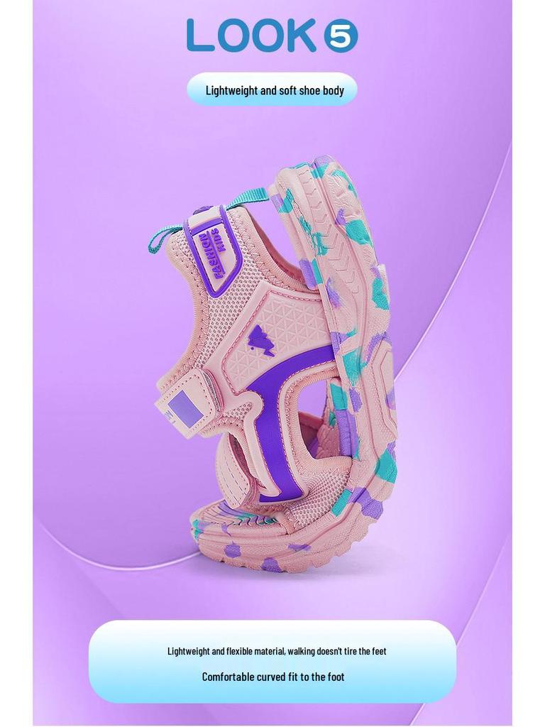 2025 Kids' Open-Toe Sporty Sandals - Summer Beach Shoes for Boys and Girls