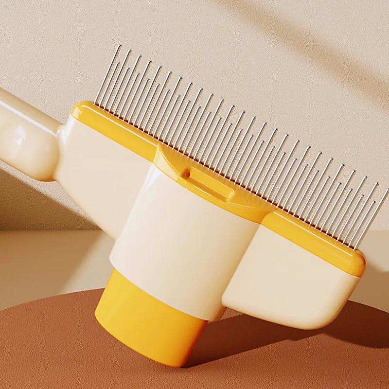 Dog Comb Pet Hair Remover One Button Dogs Brush Self-cleaning Cat Brush Massage Combs for Dog Grooming Brushes for Pet Products