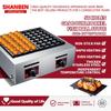 SHANBEN Elektrische Takoyaki-Maschine Gas Kommerziell Doppelpfanne 56 Löcher Gas Fischbällchen-Ofen Nachnahme