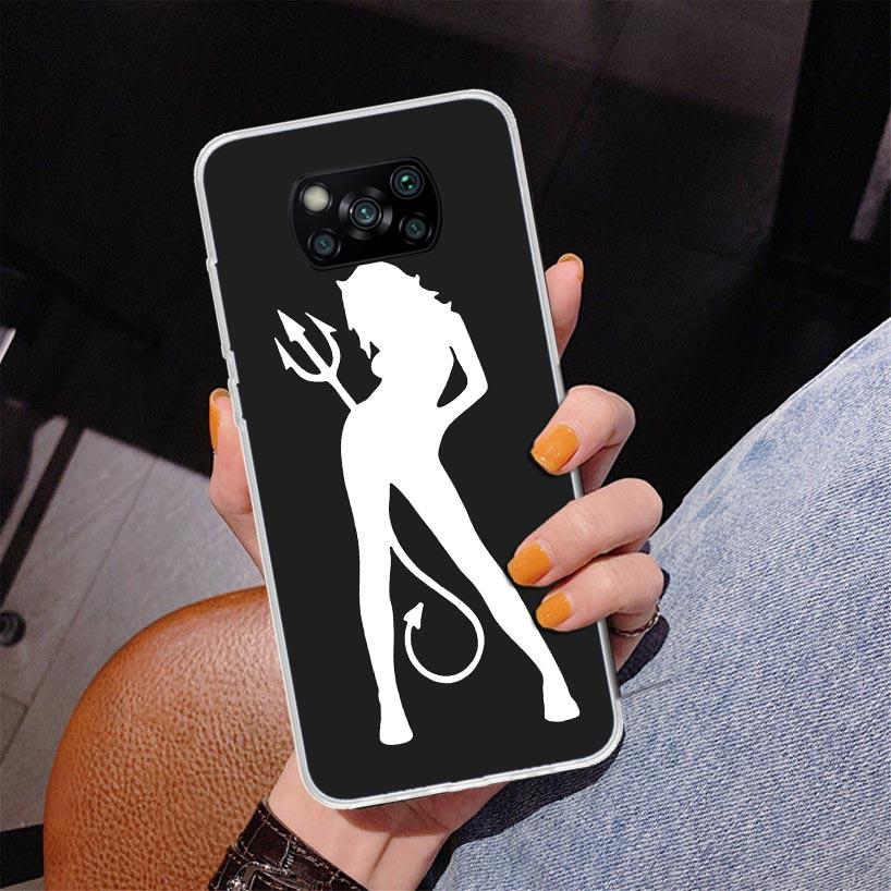 Angel Devil Sexy Girl Phone Case For Xiaomi Poco X7 X6 X5 Pro F7 Ultra Redmi 15C 15 13C 13 12C 12 10 10A 10C 9 9A 9C 9T Cover Po