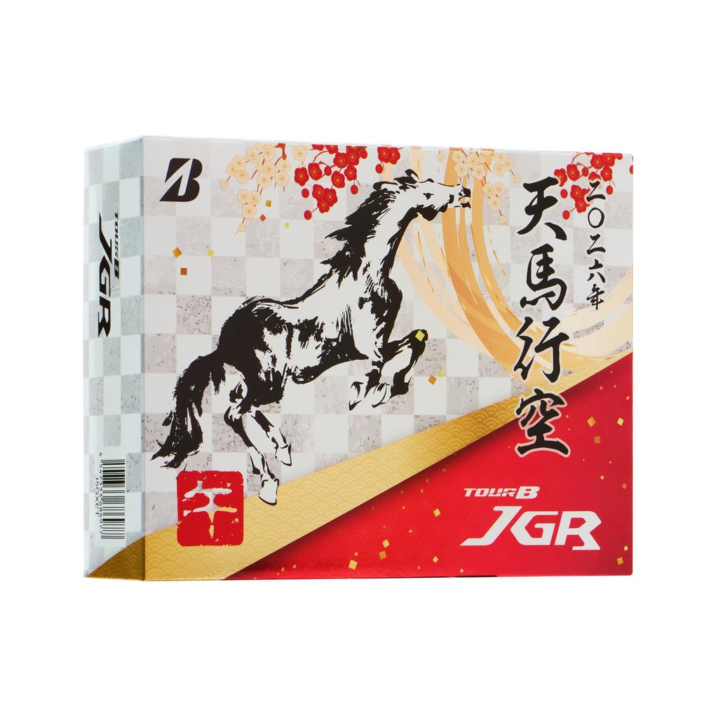 BRIDGESTONE TOUR B JGR Golf 2026 Zodiac Pack of J5GXET Balls, (Horse) Design, 12,