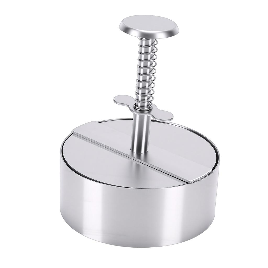 Burger Press, 4.5 Inch Hamburger Press, 304 Stainless Steel Non Stick Burger Patty Maker for Beef, Vegetables, Rice