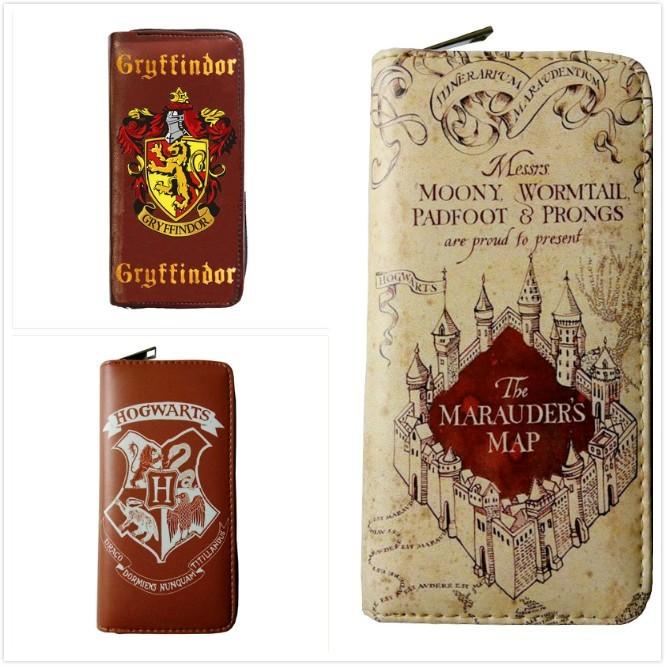 Geldbörse Harry Potter Portemonnaie Hogwarts Rumtreiberkarte Abzeichen Schloss Geldbörse Umhängetasche