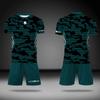 Fashion Unisex 3d Print Jersey Set Outdoor Tennis T-Shirt+Pocket Shorts 2 Piece Outfits Lightweight Quick Dry Men's Tracksuit Sportswear