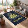 Newcastle United FC Printed Crystal Velvet Rug Non‑Slip Crystal Velvet Carpet For Sofa Bedroom Indoor Home Decoration