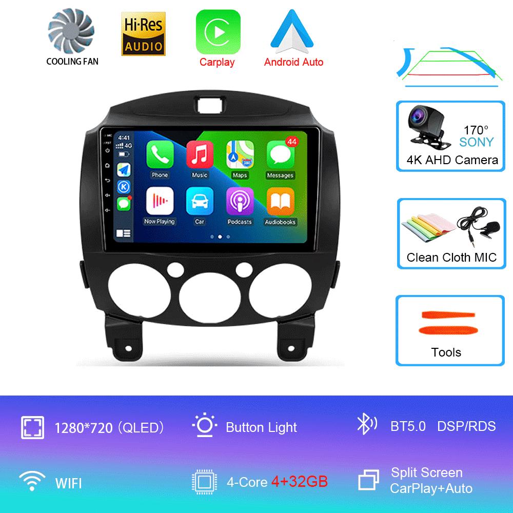 

Автомобильное радио Android 14 для MAZDA 2 Mazda2 2007 2008 2009 2010 2011 2012 2013 2014 Навигация Мультимедийный проигрыватель GPS WiFi+4G Видео
