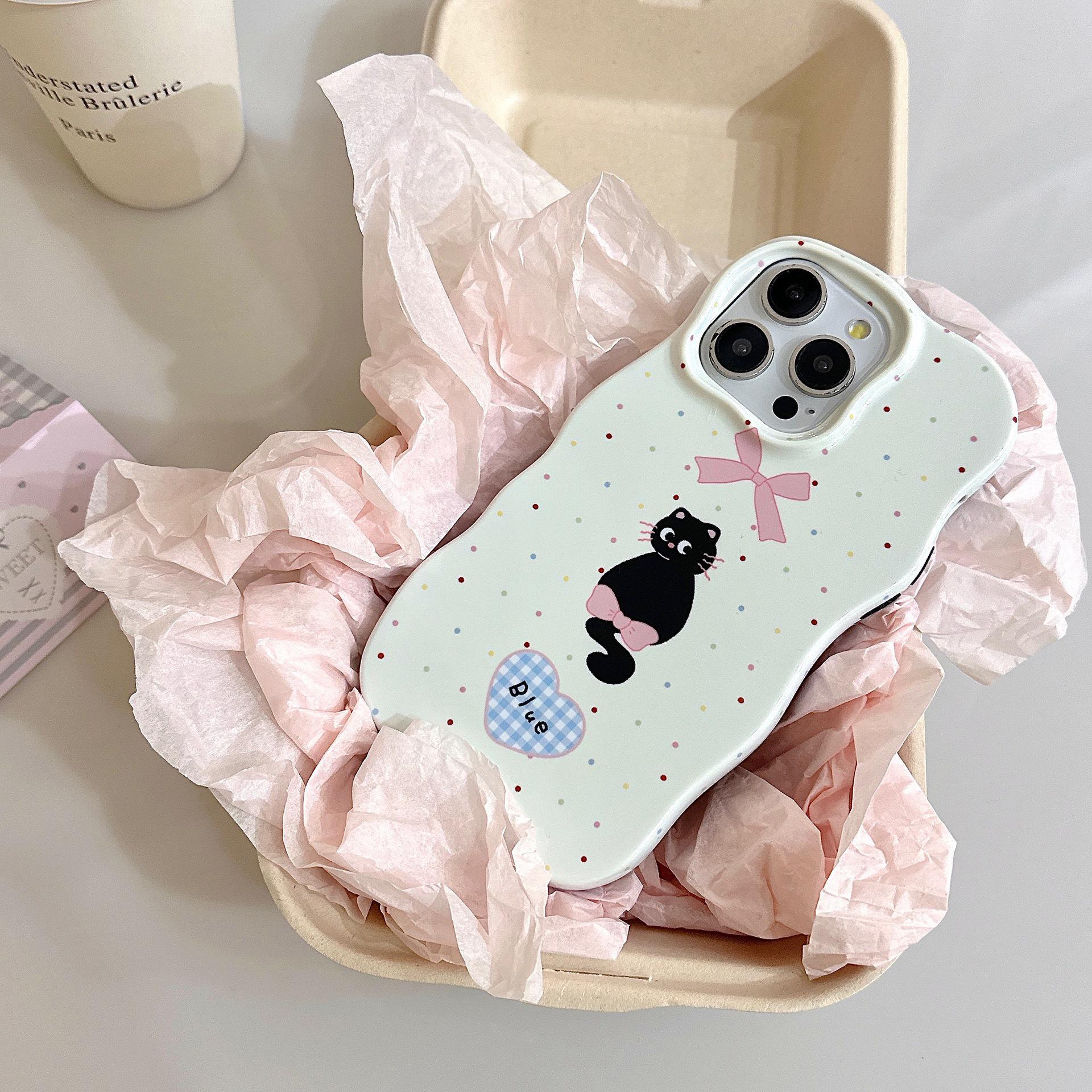 

Korean Style Bow Cat iPhone 16 Pro Max/17/13/14 Case & Screen Protector 16