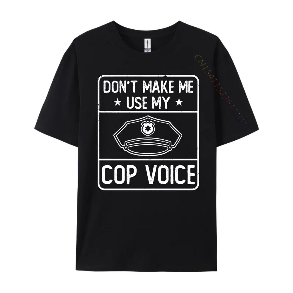 Camisetas Gráficas de Policial Cop Camisas De Hombre Estampadas Manga Curta Roupas de Luxo Respirável Estampado