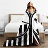 Newcastle - Magpies Decke Weiche Warme Flanelldecke Tagesdecke Bettwäsche für Bett Wohnzimmer Picknick Reise Zuhause Couch