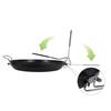 Portable Non-Stick Iron Frying Pan for Outdoor Camping and BBQ