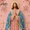 DIY Pearl Painting Kit for Adults Mary Kit, Divine Mercy Jesus Holy Art Religious Faith-based Craft Faux Set Beginners Christian Wall Decor