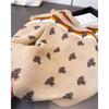 Literary printed cotton linen small checkered scarf imitation velvet scarf retro shawl sun protection women's scarf