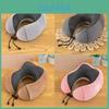 Memory Foam Ushaped Neck Pillow With Soft Cover For Travel And Office Use