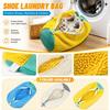 Shoe Washing Bag for Washing Machine Use Reusable Protective Laundry Mesh Bag Prevents Deformation Durable Material with Zipper Closure