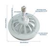 Ceiling Fans With Remote Control Light LED Lamp Fan E27 Converter Base Smart Silent Ceiling Fans Decorative Lights Dropshippings